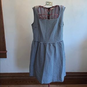 Retro Chic Merona XL Black and White Striped Dress